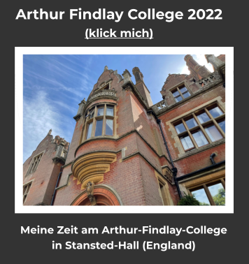 Meine Zeit am Arthur-Findlay-College in Stansted-Hall (England) Arthur Findlay College 2022 (klick mich)